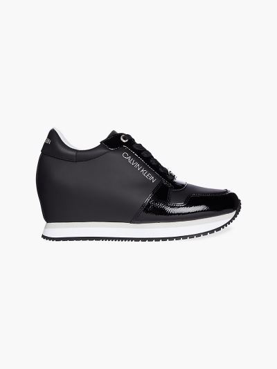 Calvin Klein Cipők HU596618 | Calvin Klein Wedge Női Sportcipő Fekete